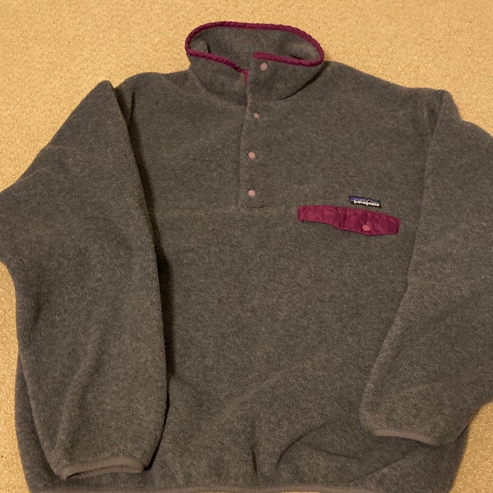 Women’s Patagonia Synchilla pullover snap-t fleece size large